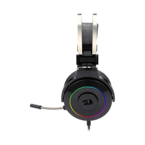 Headsets LAMIA H320-RGB, USB RGB Gaming Headset con base Audifonos Negro