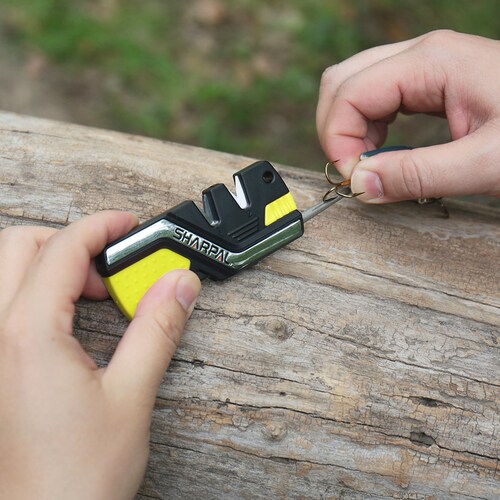 Afilador De Supervivencia 6 En 1 Con Doble Pedernal Verde Sharpal