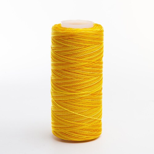 Caja 6 Pzs Hilo Crochet Nylon Amarilo canario Selanusa