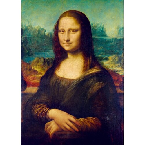 Rompecabezas Mona Lisa 1503 Da Vinci Bluebird 1000 pz