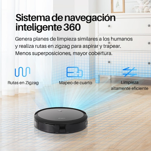Robot Aspiradora Inteligente C50 Barre, Trapea y Autocarga - Alexa y Google