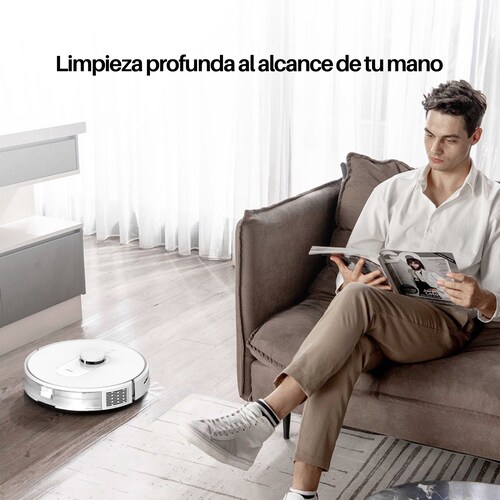 Robot Aspiradora Inteligente S8 Barre, Trapea y Autocarga - Alexa y Google