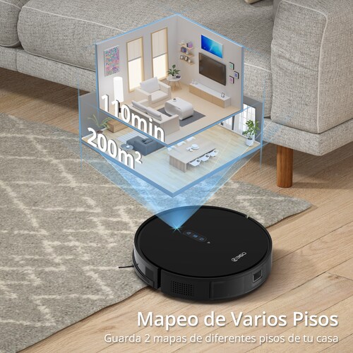 Robot Aspiradora Inteligente P7 | Aspira y Trapea con Autocarga.
