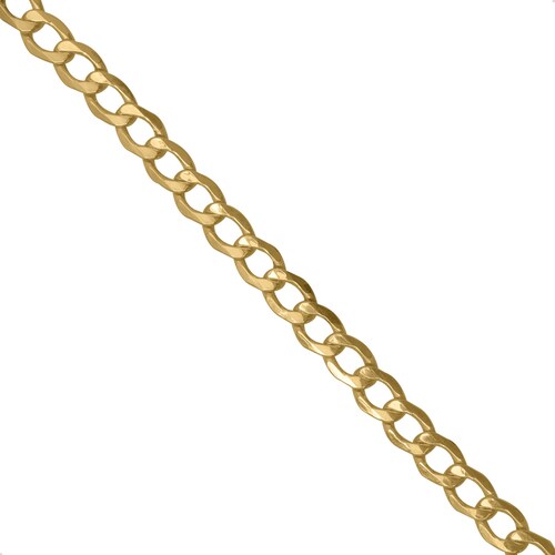 Pulsera Barbada Esclava Oro 10k Italiano 18cm - 4.8mm Italy.