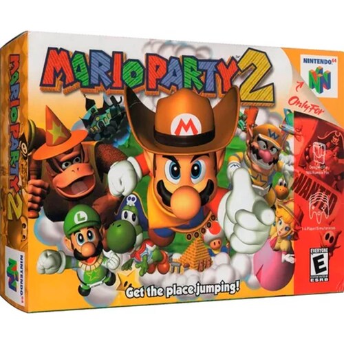 Mario Party 2 Físico En Caja Con Manual Nintendo 64.