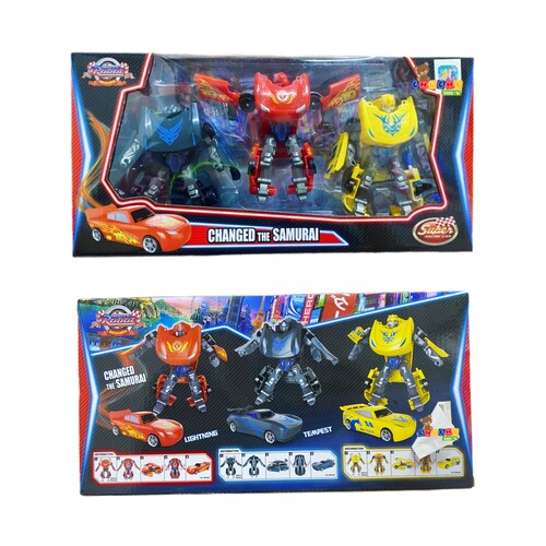 Transformer Robot Carros De Juguete Super Hero 3en1.