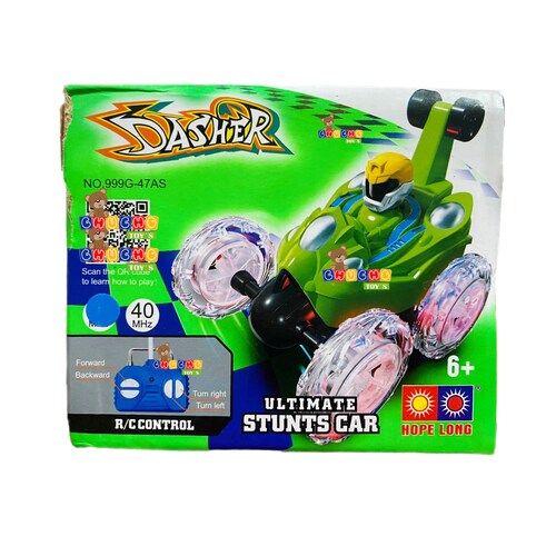 Carro Control Remoto Pila Recargable Con Luz Acrobatico