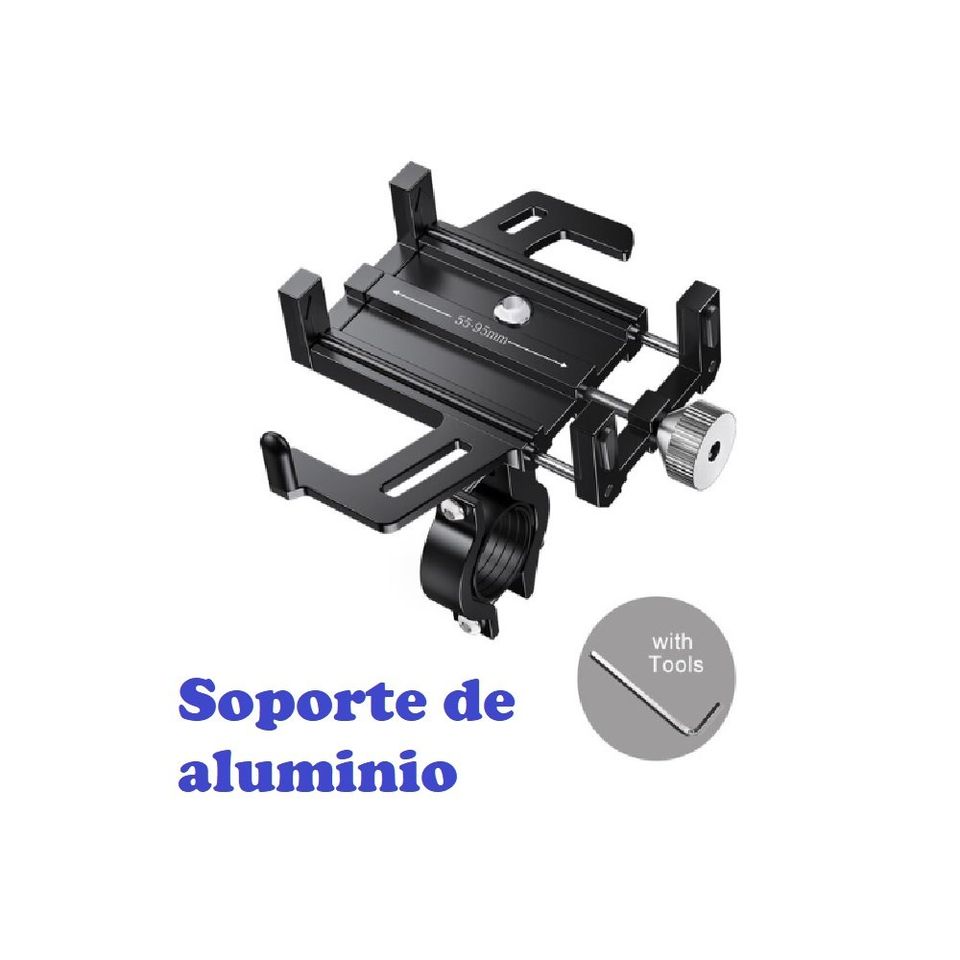 Soporte tel fono ajustable bicicleta aleaci n aluminio m vil