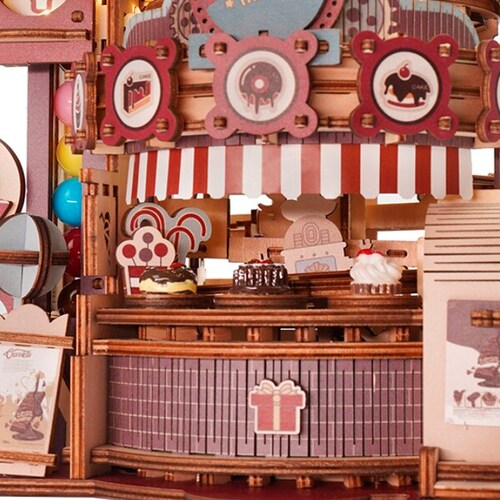 Rompecabezas Casa Miniatura Armable Fabrica De Chocolates Robotime.