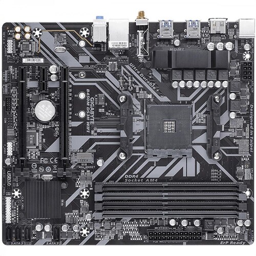 Tarjeta Madre GIGABYTE B450M DS3H WIFI BT 4xDDR4 2xPCI-E USB3 Socket AM4.
