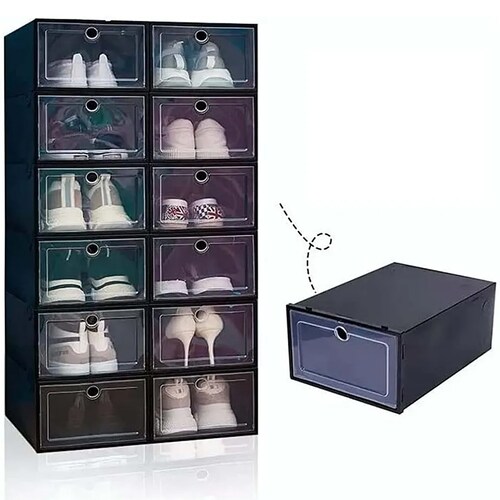 Cajas de zapatos apilables 12 piezas Caja de zapatos Caja de
