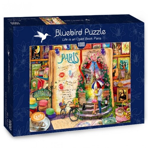 Rompecabezas Life is an Open Book Paris Bluebird 1000 pz