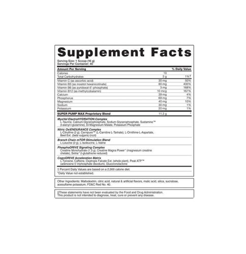 Pre entreno Superpum Max (40 serv) Gaspari .