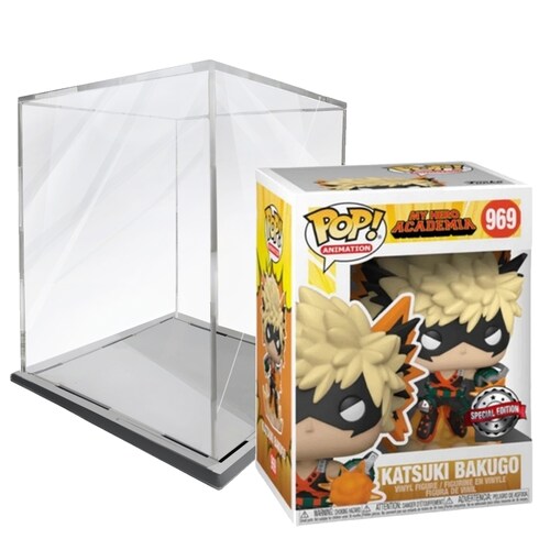 Funko Pop Animation My Hero Academia - Katsuki Bakugo Explosión #969 con Protector de Acrilico