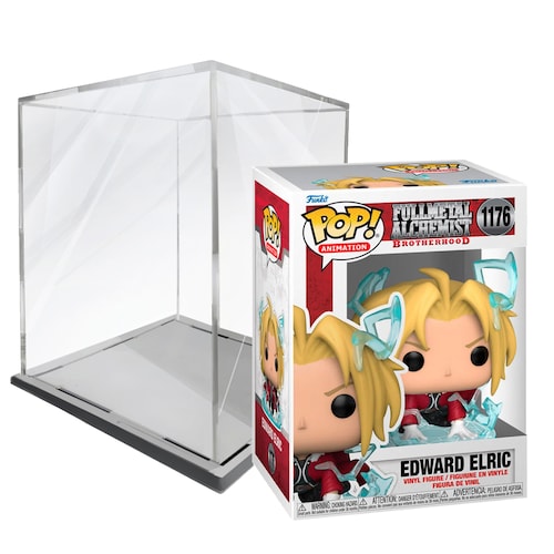 Funko Pop Animation: Full Metal Alchemist- Edward w/Energy #1176 con Protector de Acrilico