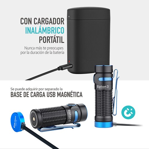 Linterna Recargable de Bolsillo BATON 3 Olight – Toho Outdoor