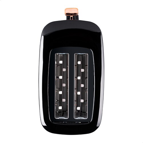 Tostador Retro Negro con Oro Rosa Daewoo DST-6564 con 2 ranuras