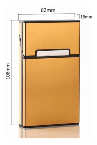 Pitillera Plegable Para Mujer, Pitillera Extendida Portátil ORO
