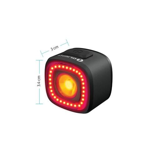 Luz Trasera Recargable para Bicicleta RN 120 Negra Olight