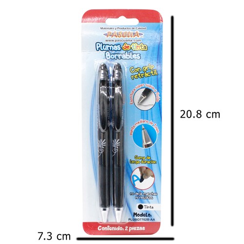 8 bolígrafos borrables unisex, bolígrafos borrables de 0,5 mm