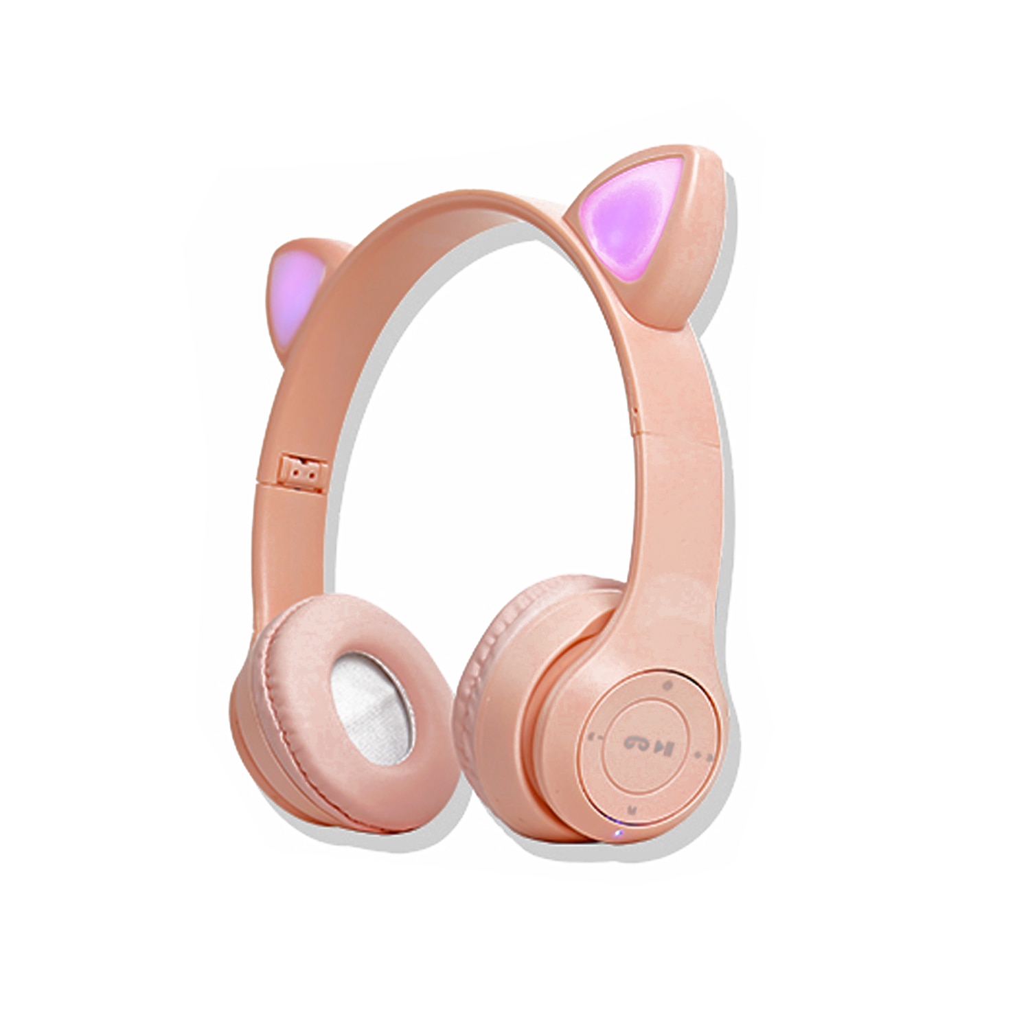 Aud fonos Bluetooth con Orejitas de Gato Rosa Link Bits P47M