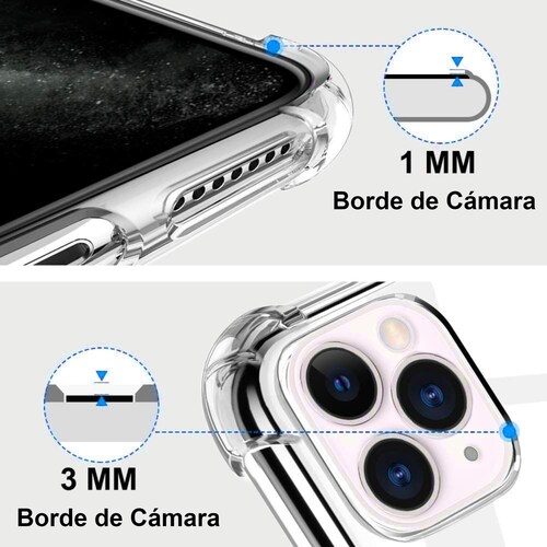 Funda Airbag Para iPhone 11 Transparente Protector De Camara