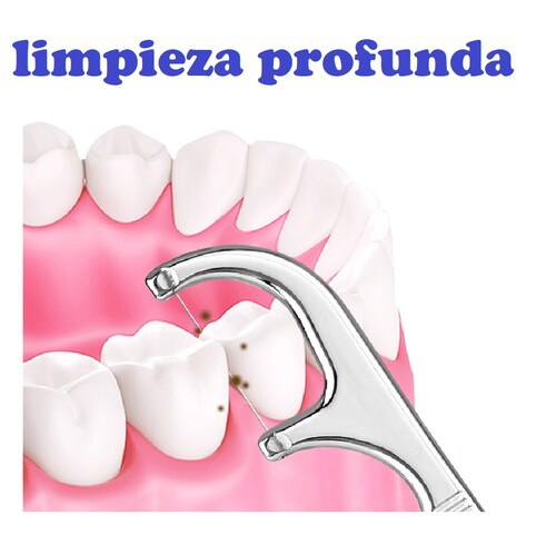 Juego de palillos dientes acero inoxidable reutilizables limpiador portátil limpieza Oral metálico