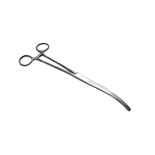 Pinza Doble Bozeman Curva 25cm Acero Inoxidable Hergom