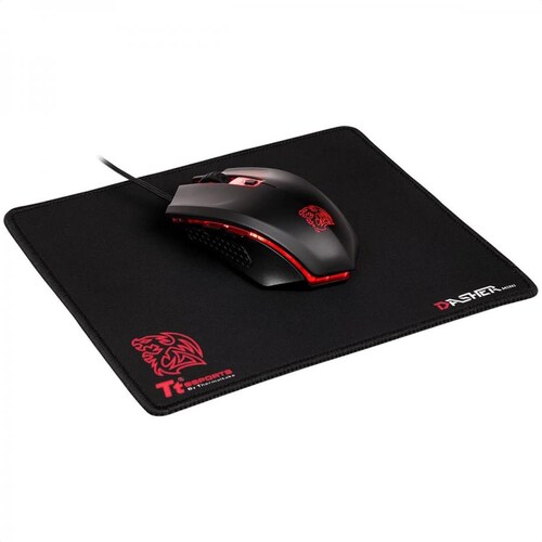 Kit Mouse y MousePad Thermaltake TALON X Alambrico Optico USB Gamer MO-CPC-WDOOBK-01