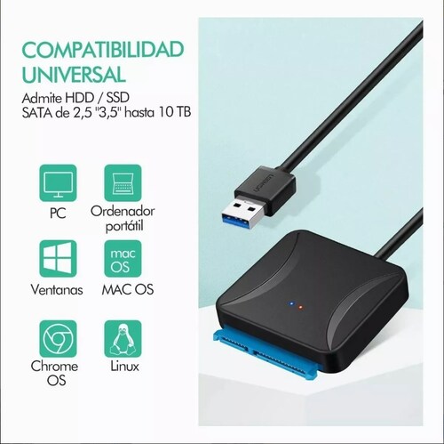 Cable Adaptador Universal Sata Para Disco Duro Usb 3.0