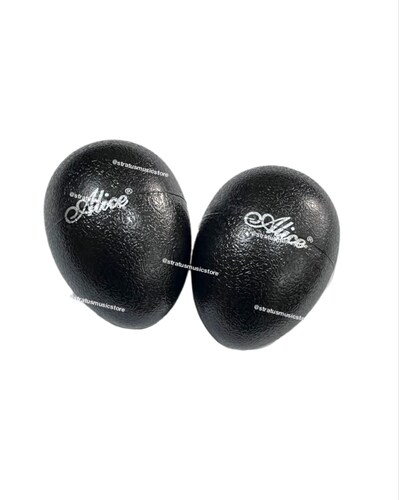 Par de Shakers/Maracas de Huevo Alice Color Negro