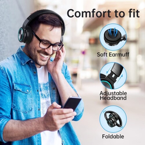 Audifonos Diadema Bluetooth Inalámbricos Color Negro