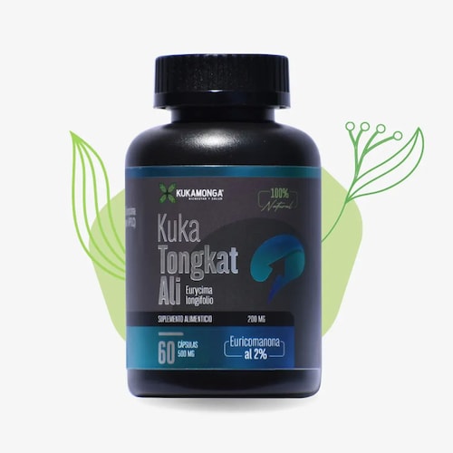 Tongkat Ali - 60 Cáps Potenciador De Fuerza Y Testosterona.