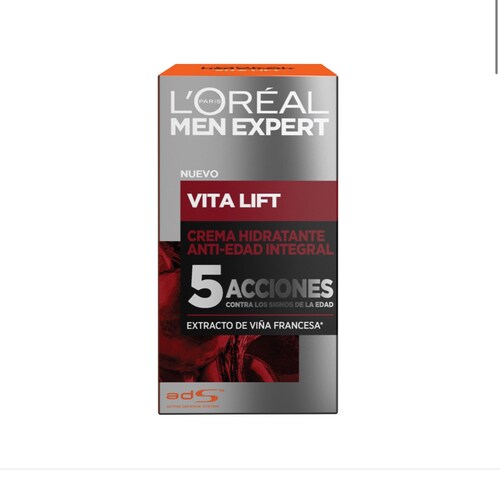 Crema Antiarrugas Loreal Hombre Vitalift Men Expert 50 Ml