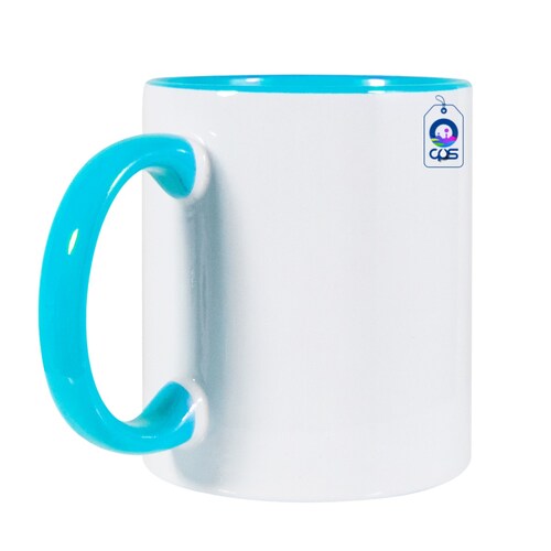 Taza con interior y asa de color 11 oz. (12 pza.)