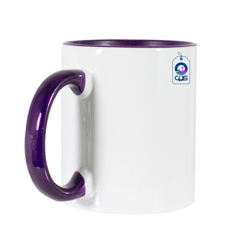 Taza con interior y asa de color 11 oz. (12 pza.)