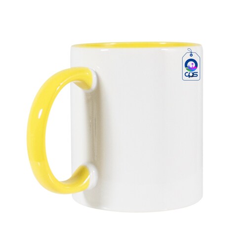 Taza con interior y asa de color 11 oz. (12 pza.)