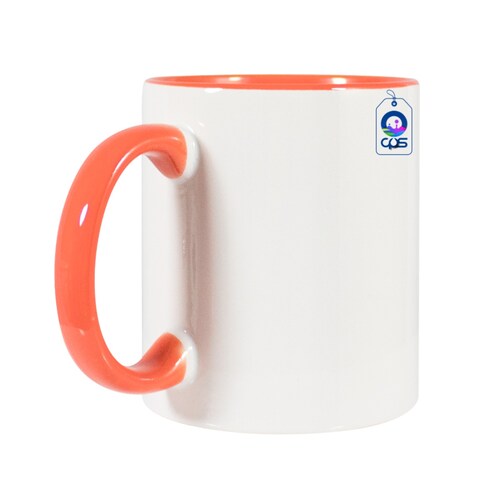 Taza con interior y asa de color 11 oz. (12 pza.)