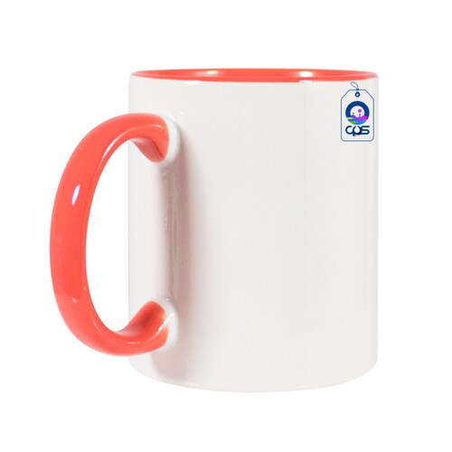 Taza con interior y asa de color 11 oz. (12 pza.)