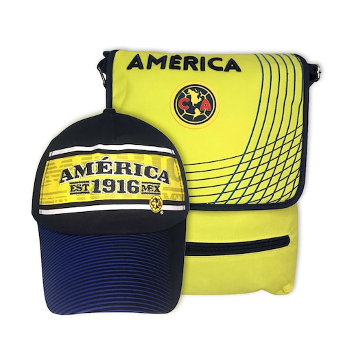 Kit Deportivo Club América Águilas Gorra y Bandolera 