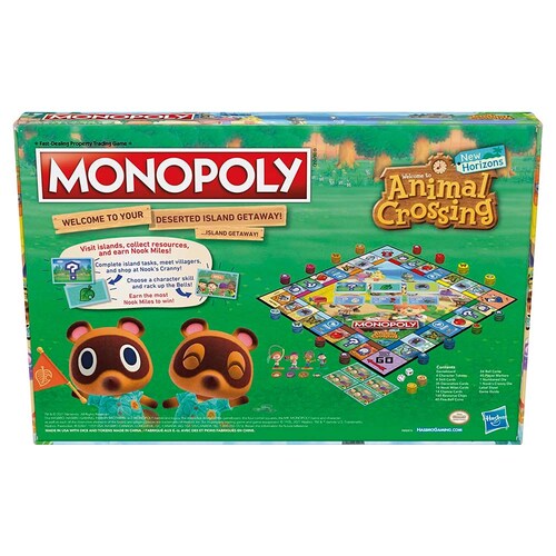 Juego de Mesa Hasbro Monopoly Animal Crossing New Horizons F1661