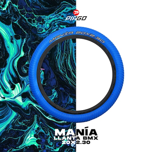 Par Llantas Bmx Bicicleta Freestyle Rodado 20 X 2.30 Azules