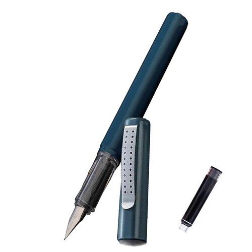 Pluma Fuente para Escribir MXLUB-013 1pza 0,38mm 4mm Azul 1 Tinta Naranja Plástico Para Cartucho LargeCartri, LuxBlue