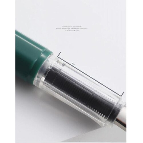 Pluma Fuente de Diseño MXLUX-003 1pza 0,38mm 4mm Verde 1 Tinta Morada Plástico Para Cartucho LargeCartri, LuxGreen