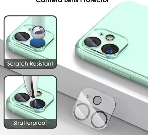 Pack 2 Unidades Mica Cristal Templado + 2 Micas Para Cámara IPHONE 11