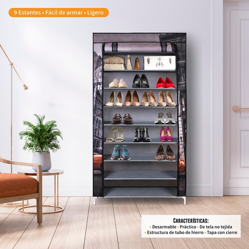 AGBOX Closet Organizador de Zapatos Portatil 9 Niveles Estampado ARM-06CI.