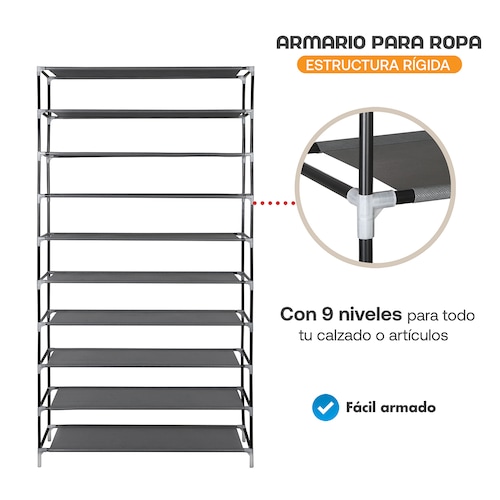 AGBOX Closet Organizador de Zapatos Portatil 9 Niveles Estampado ARM-06CI.