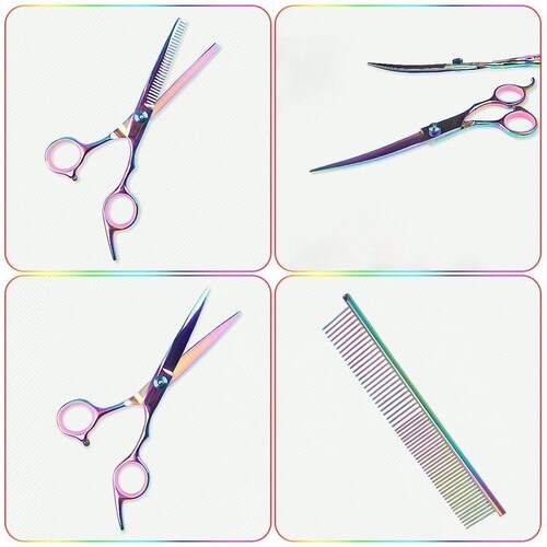 Tijeras Profesional Estilista Barbero Peluquero Peine7 Inch