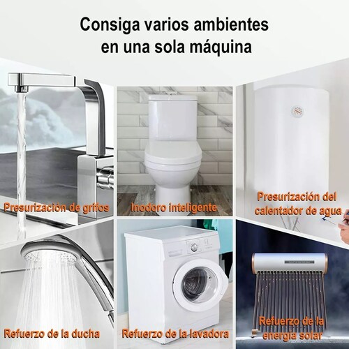 Presurizadora Bomba De Agua,automática+manual,35l/min 1/6 Hp