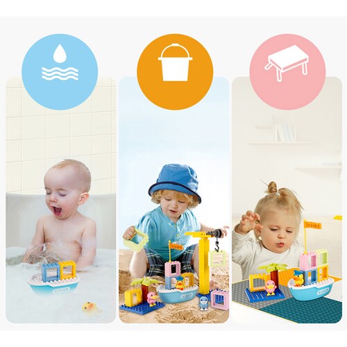 Bloques De Construcción De Barco B. Duck Juguetes.